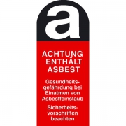 Asbest Warnschild